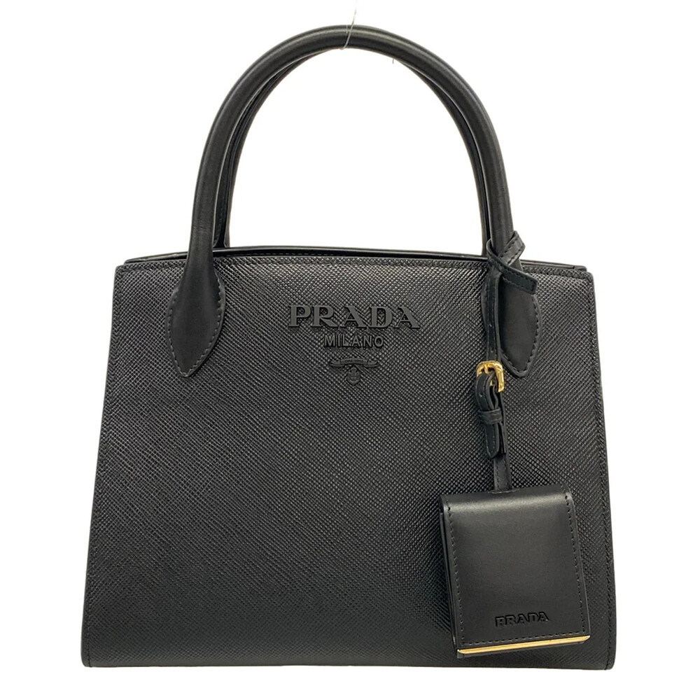 Prada Black Leather Handbag #363427P16B